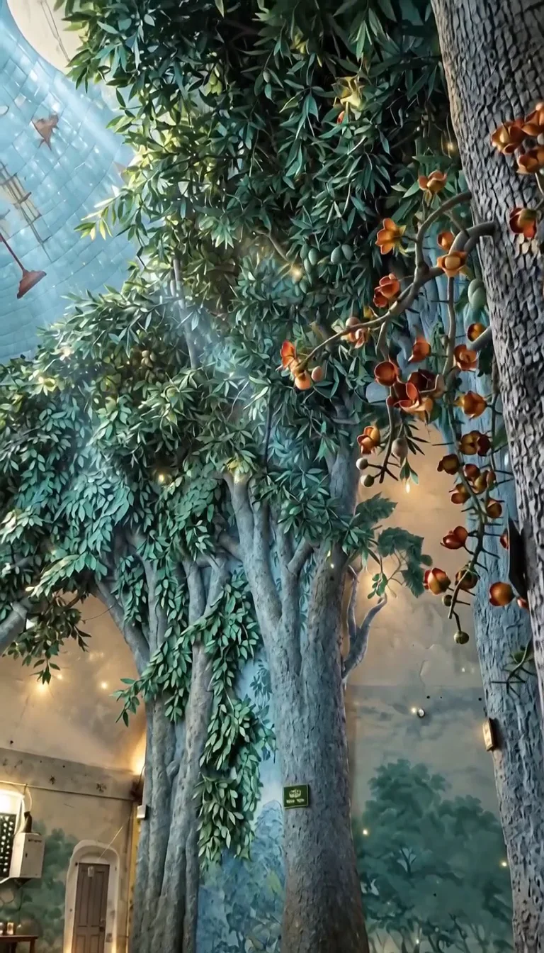 A world in which botanical and architectural forms become continuous
